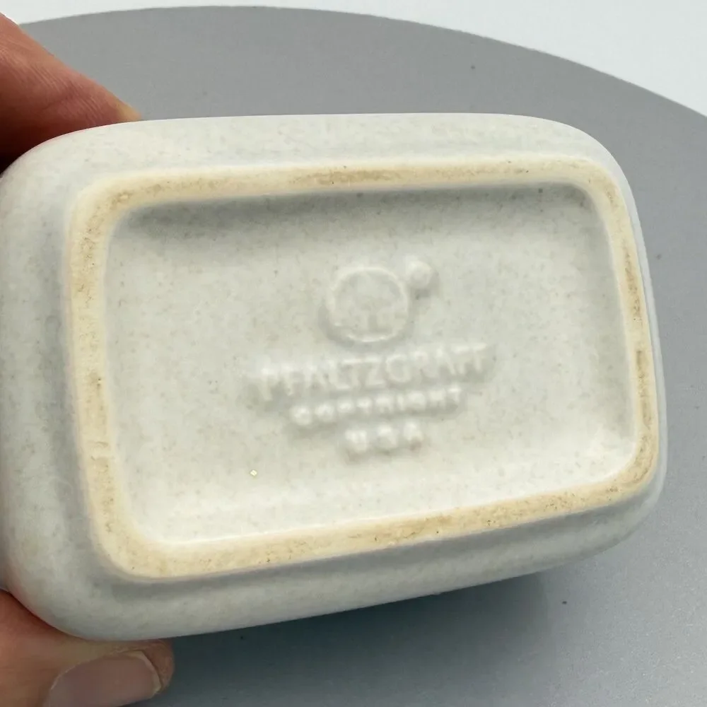 Pfaltzgraff Yorktowne Sugar Packet Sweetener Holder USA Stoneware Vintage